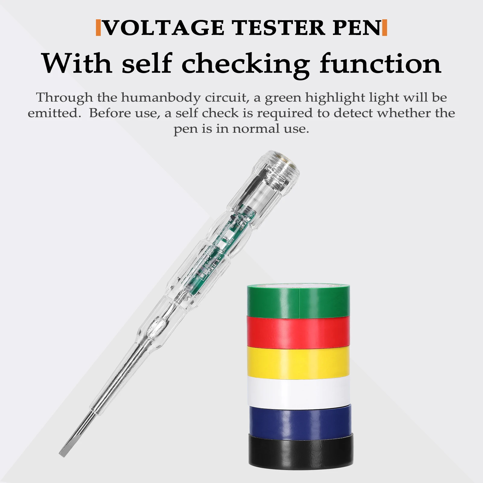 חכם בודק מתח עט ללא מגע אינדוקציה מבחן העיפרון מודד גלאי כוח מברג מחוון חשמלאי כלי
