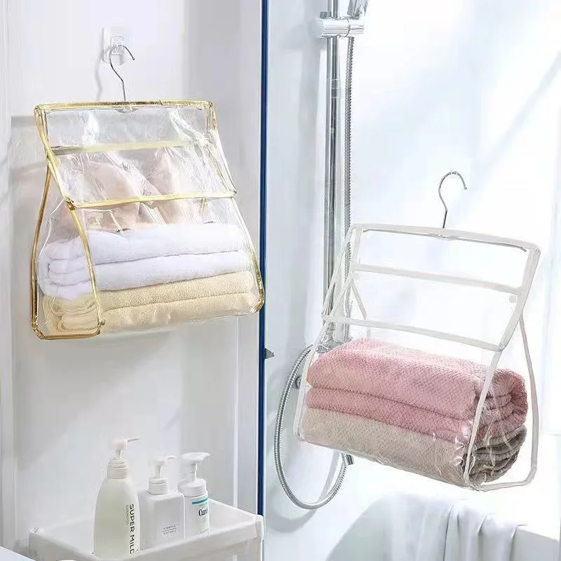 PVC עמיד למים תלוי תיק האיפור הקיר תלויה ארגונית שקית אחסון חדר מקלחת אביזרים מגבת בגדים ארגונית
