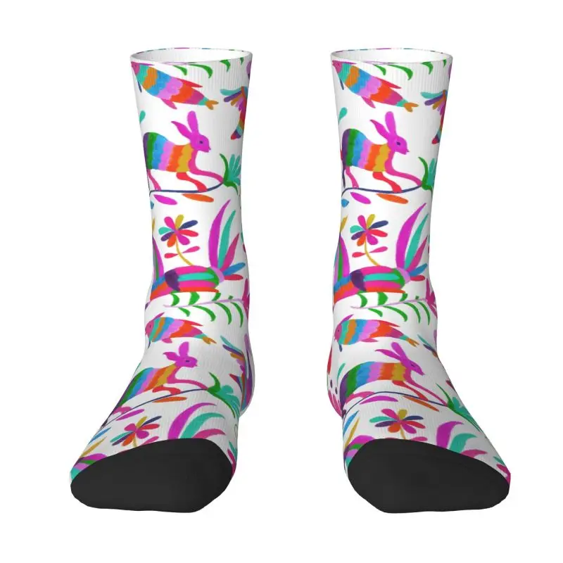 אופנה, Mens מקסיקני אוטומי חיות גרביים השמלה לשני המינים נוח חם 3D מודפס פרחוני פולק פרחים הצוות גרביים