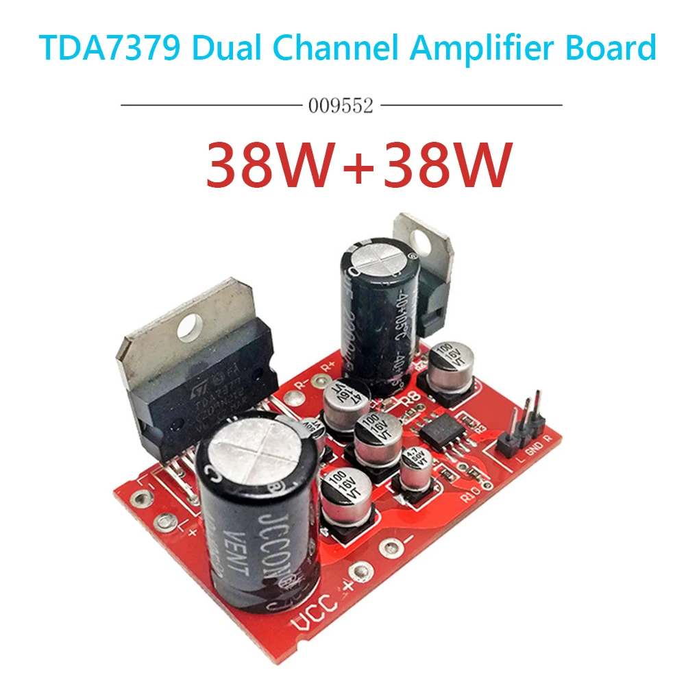 TDA7379 CD7379 Dual channel Audio Amplificador מגבר כוח לוח מודול DC9V-17.5 v 38W+38W DC סטריאו מגבר לוח