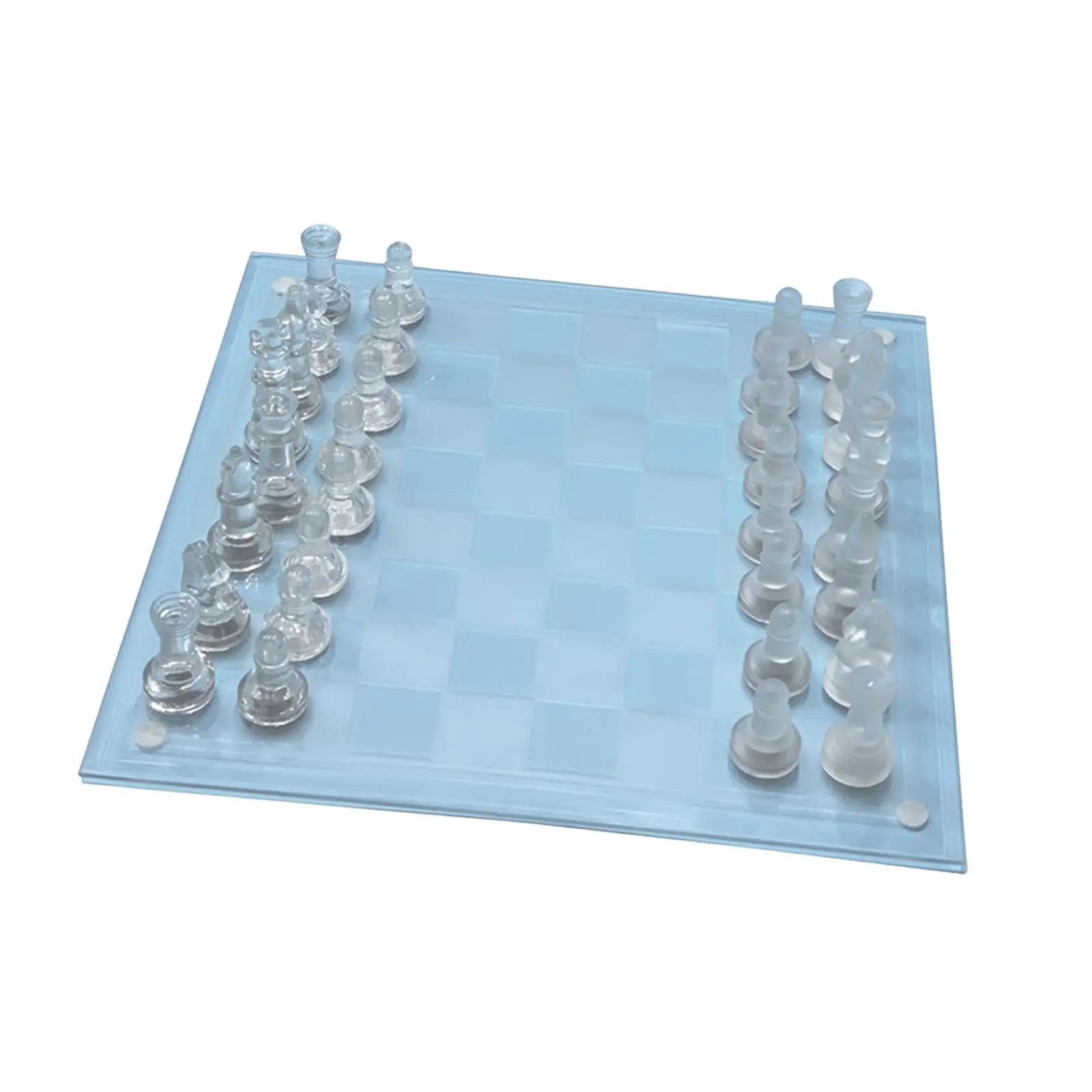 קריסטל לוח שחמט מבוגרים לשחק סט זכוכית משחק שחמט על המתנה פעילות המפלגה