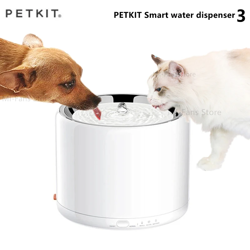 PETKIT 1.35 אני חכם אוטומטי חתול מעיין 3 שתיית מים מזין קערה מחמד כלב חתול מתקן המים השתקה אוטומטית שתייה מעיין