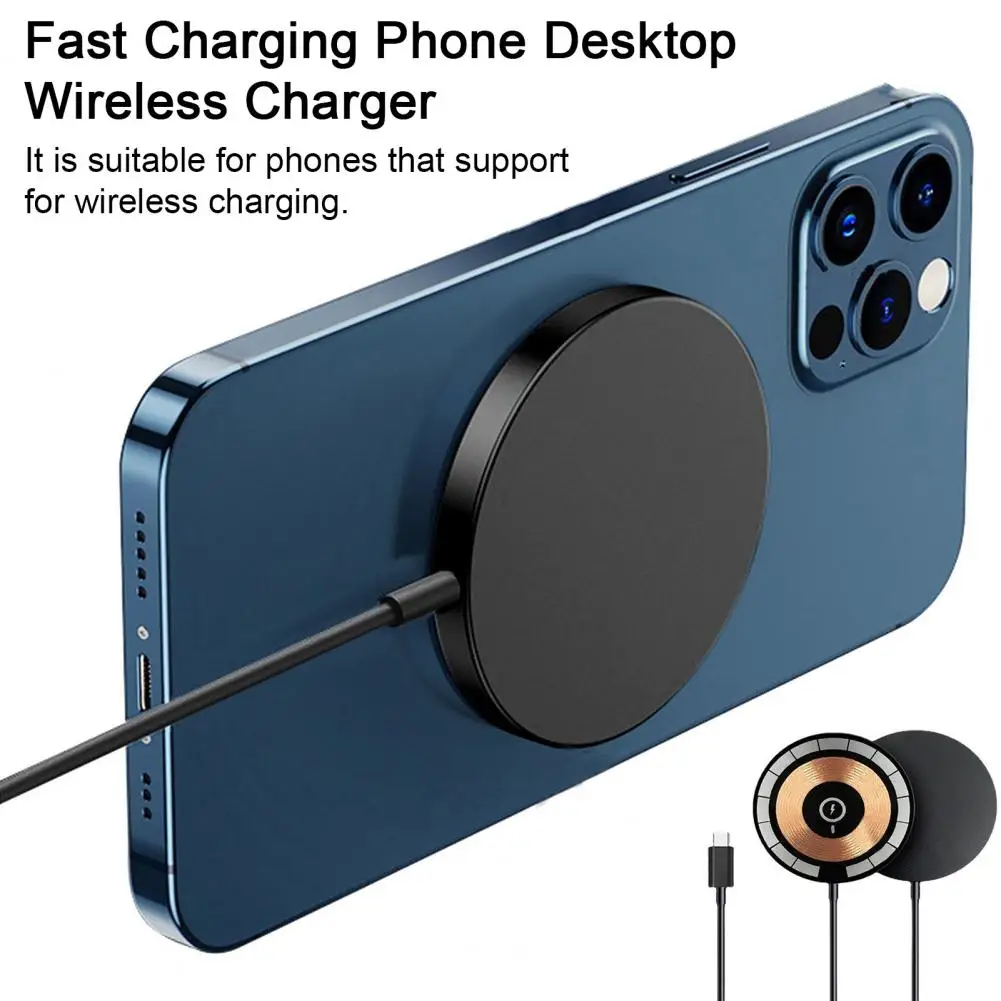 15W מגנטי מטען אלחוטי עבור iPhone 14 13 12 Pro מיני מקס צ ' י מהר תשלום עבור Samsung USB C משטרת מתאם מגנט מטען