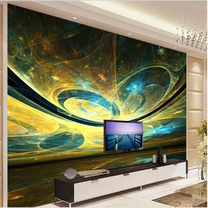 wellyu מותאם אישית בקנה מידה גדול, ציורי קיר יפים לחלום היקום רקע טפט לטלוויזיה טפט הנייר דה parede פארא-קוורטו.