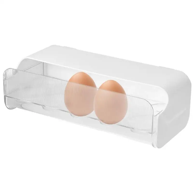 מקרר ביצה ארגונית ביצה מחזיק מדף צדדי חיסכון בחלל המקרר ביצה מתלה עבור ארון פיקניקים, מחנאות המזווה