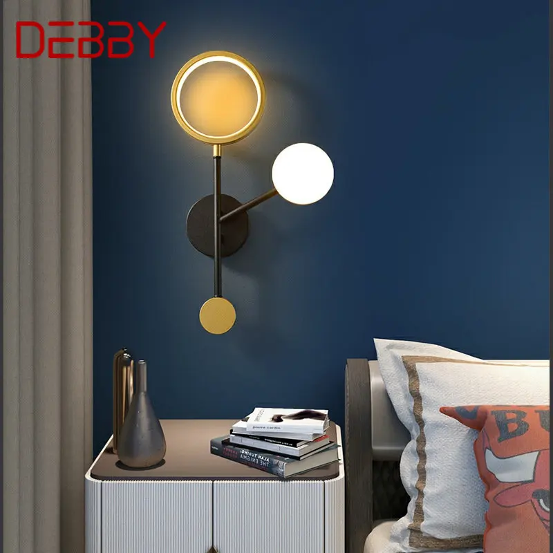 דבי מודרנית קיר מנורות LED פשוטה עיצוב יצירתי משובח אלומיניום מנורות קיר אורות הבית סלון, חדר שינה מעוצב