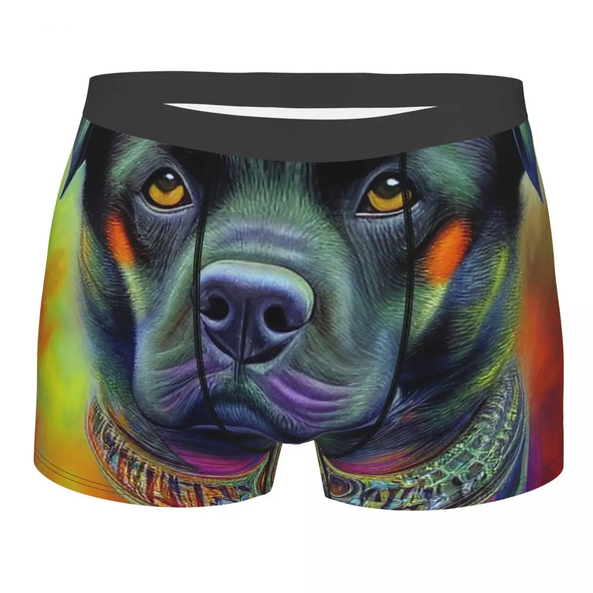 סקסית השבט כלב רוטוויילר אמנות בוקסר מכנסיים קצרים תחתונים של גברים Breathbale חיות מחמד תחתוני תחתונים