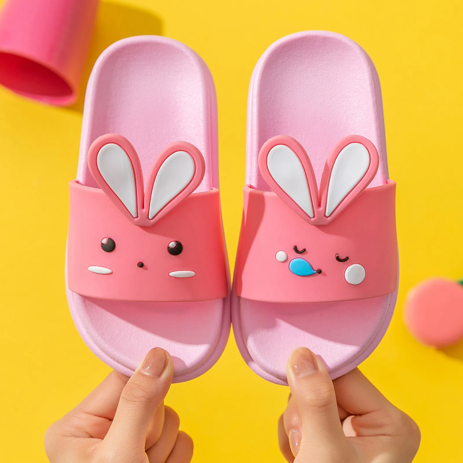 ילדים פעוט נעלי ילדים נעלי סנדלי קיץ ארנב תינוק בנות ילדה קריקטורה של ילד נעלי בית 11 גודל נעלי בית בנות מידה 6