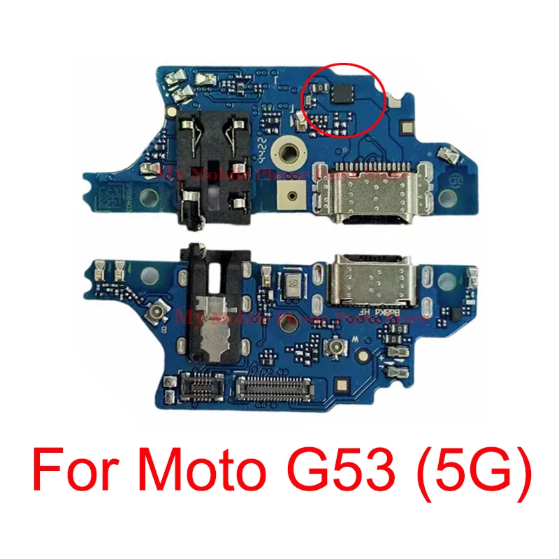 אני בחוץ, איכות מוטו G53 5G טעינת USB לוח נמל העגינה להגמיש כבלים עבור Motorola Moto G53 5G תשלום מטען דירקטוריון נמל חלקים