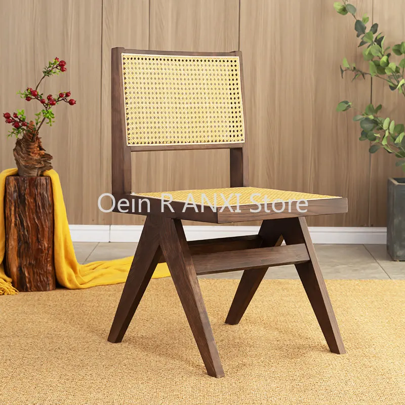 מטבח חדר שינה קש כסאות אוכל נורדי עץ מעצב יוקרה השידה כסאות סלון המשרד המודרני Sillas ריהוט הבית WKYZ
