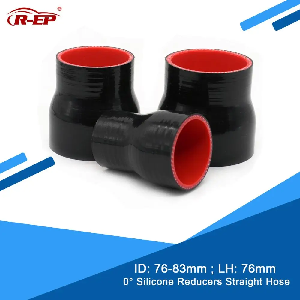 R-EP 0 מעלות Reducers ישר סיליקון צינור/צינור אוויר צריכת 76-83MM החדש סיליקון צריכת האוויר צינור עבור רדיאטור צינור גמיש