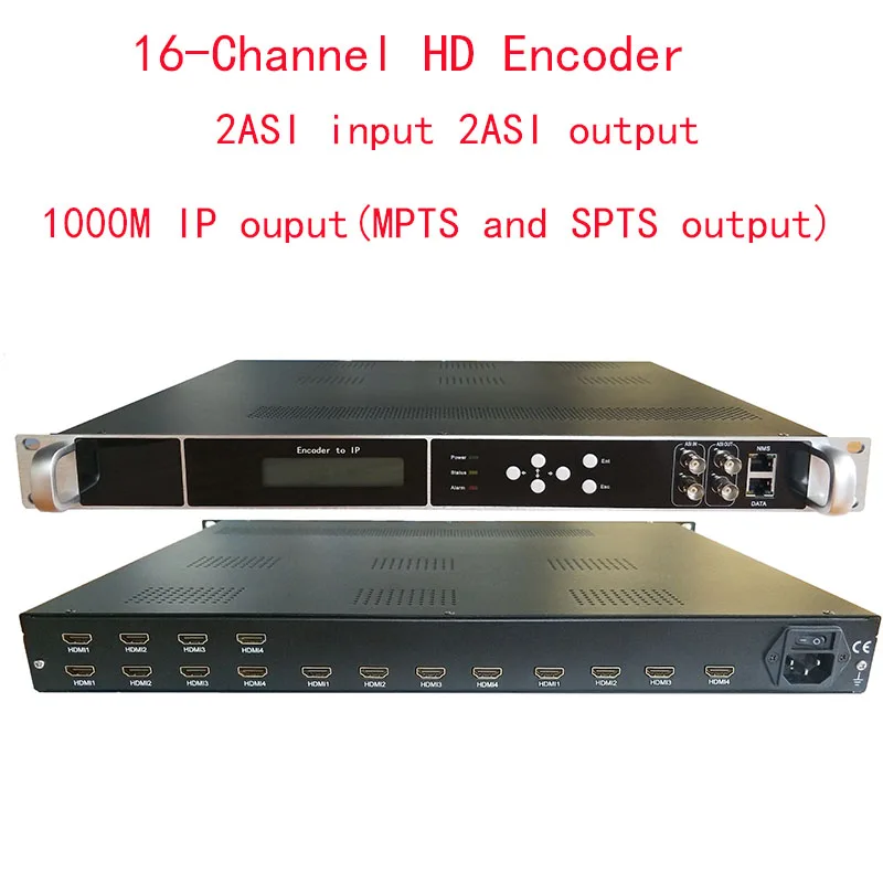 16-Channel HD מקודד , 1080P רב-ערוץ מקודד, 16HDMI קלט IP/ASI פלט, HDMI-IP מקודד, HDMI ל-ASI מקודד