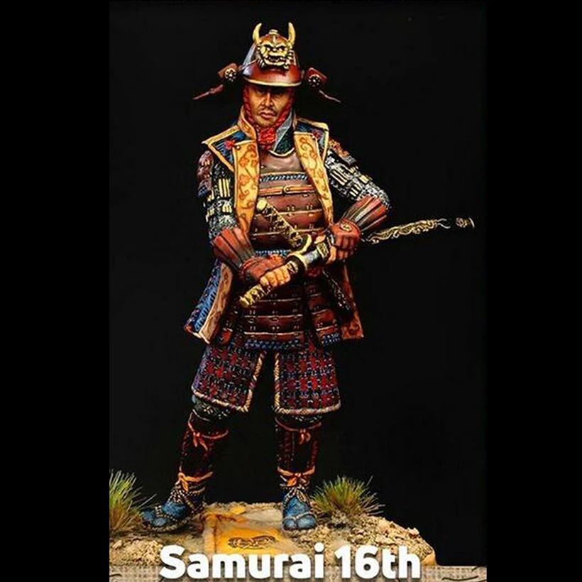 Unassambled 1/24 הסמוראים העתיקה של המאה ה-16 לעמוד שרף להבין מיניאטורי דגם ערכות צבוע