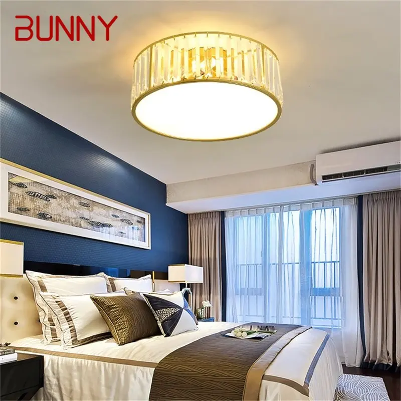 קריסטל תאורת תקרה הפוסט-מודרנית יוקרה מנורת LED גופי הביתה קישוט חדר השינה