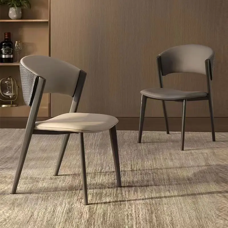 משק מודרני כסאות אוכל יוקרתיים הקבלה נורדי מרגיע כסאות אוכל משענת Sillas de comedor עיצוב רהיטים WZ50DC