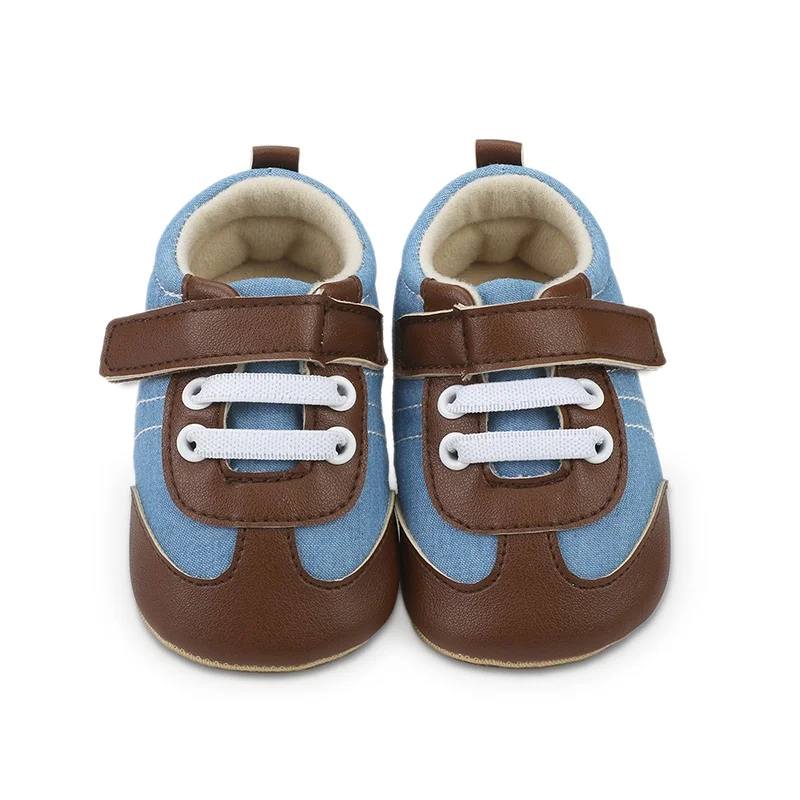 תינוק נעלי ילדים נעלי ספורט בנות תפירה עיצוב ראשון הליכונים הנעל ילדים פעוטות רכים סוליות נעלי ספורט