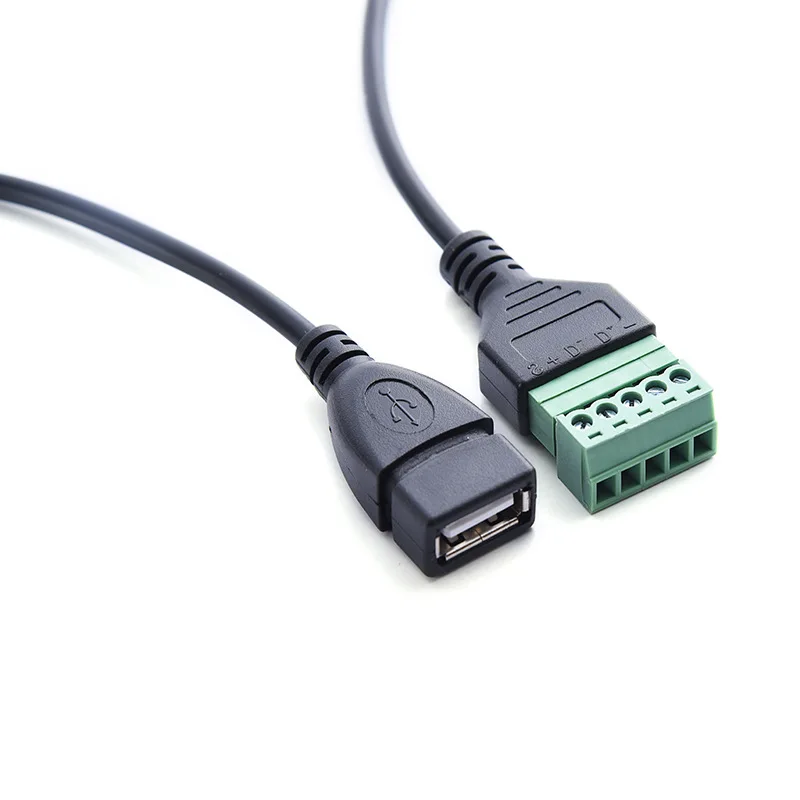 USB נקבה בורג מסוף חיווט usb2.0 נקבה שקע חינם ריתוך plug נתוני אות שידור טעינה כבל מתאם