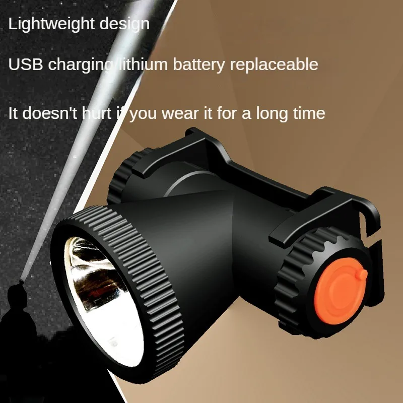 משולבת פנס דיג מנורה עמיד למים לדוג אור טעינת USB הזרקורים הזרקור טעינה האוצר אורות