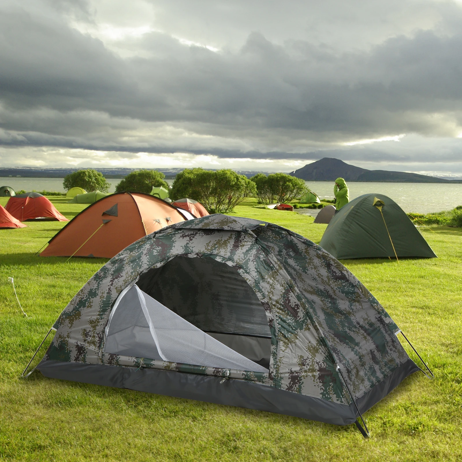 האולטרה קמפינג אוהל אוהל נייד חיצוני UPF 30+ אנטי-ציפוי UV החוף אוהל לטיולים דיג פיקניק תרמילאים