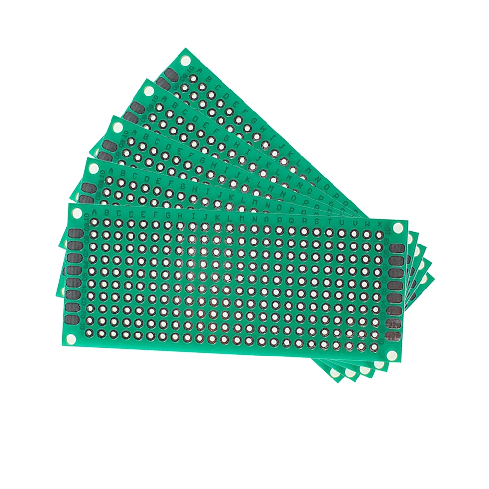 5PCS 3*7 סנטימטר PCB לוח צד אחד אב טיפוס הלוח הירוק אוניברסלי מעגלים DIY אלקטרונית ערכה עבור Arduino
