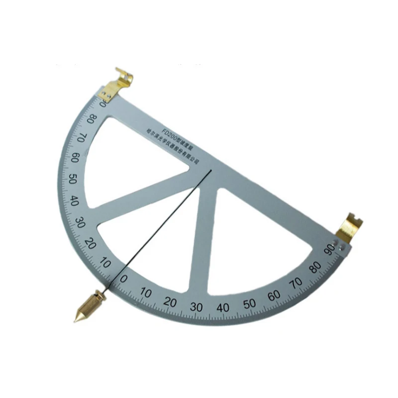 מדרון הרמה שלי Gradiometer Clinometer זווית שליט מדרון תרשים מתכוונן משולש זווית השיפוע מד רמת Finder הכלי