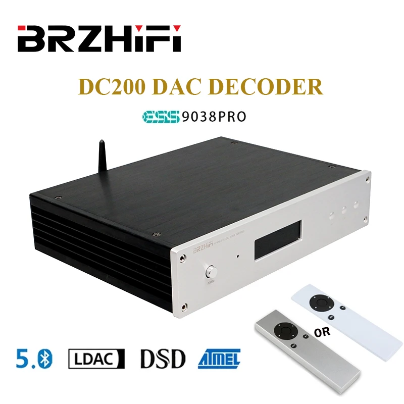 Weiliang אודיו DC200 ES9028PRO ES9038PRO DAC מפענח Amanero ממשק USB DSD512 CSR8675 Bluetooth 5.0 LDAC שליטה מרחוק