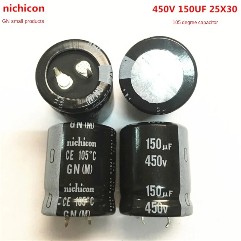 （1 יח'） 450V150UF 25X30 nichicon קבלים אלקטרוליטיים 150UF 450V 25 * 30 GN 105 מעלות.