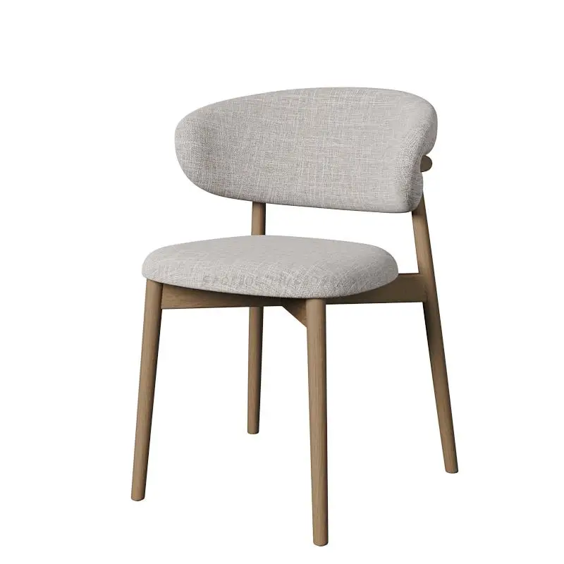 רטרו מעצב כסאות אוכל מודרניים נורדי ארגונומי האוכל נוח פנאי Leathr עץ Silla Comedor ריהוט הבית