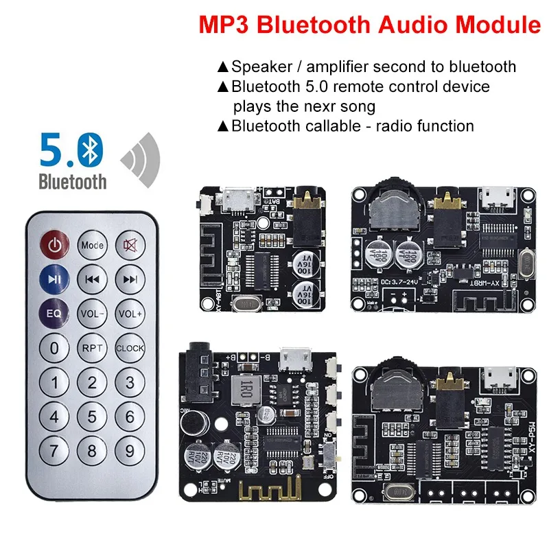 Bluetooth Audio מקלט לוח Bluetooth 5.0 mp3 lossless מפענח לוח אלחוטי סטריאו מוסיקה עם מגבר כוח מודול