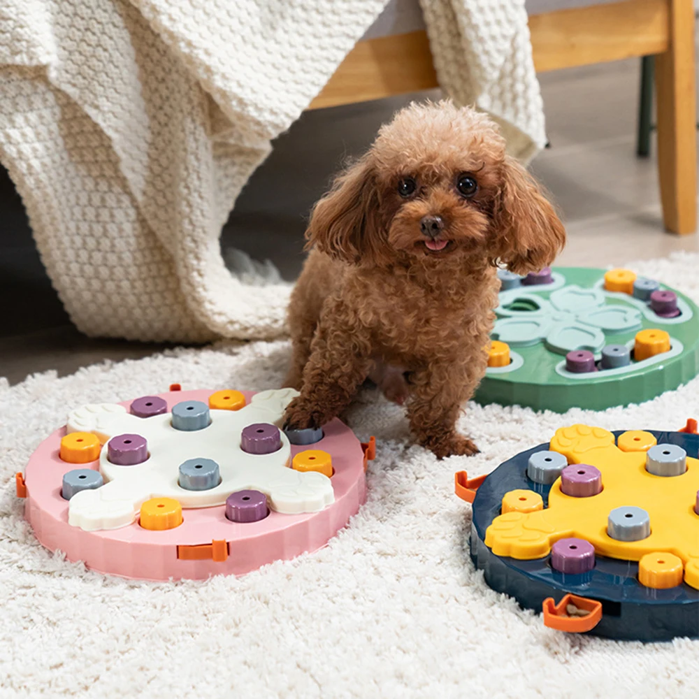 הכלב EducDational צעצועים לאט מזין אינטראקטיבי להגדיל את הכלב IQ מזון מכונת אכילה איטית החלקה קערה מחמד חתול כלב משחק אימון