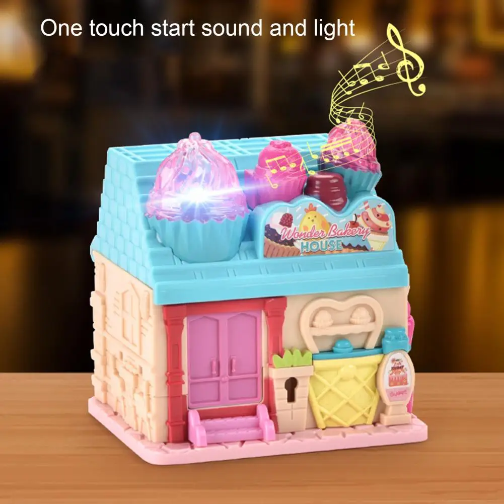 שימושי בבית בובות צבע בהיר מוקדם חינוך הסוללה מופעל על התינוק פנים צעצוע בישול קפה בית צעצוע