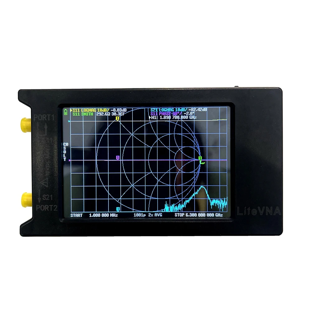 LiteVNA 6Ghz וקטור Network Analyzer אנטנה גלים קצרים MF HF VHF גלים קצרים נייד עם סוללה USB Type-C נטענת