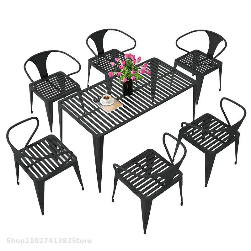 חיצונית שולחן כיסא שילוב פנאי פשוטה חיצוני חצר מרפסת מרפסת חיצונית בגינה, שולחן כיסא פטיו ריהוט