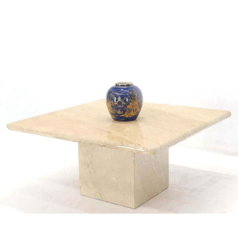 אמצע המאה מודרני מרובע מאבן טבעית משיש טבעי סלון יוקרה טרוורטין הסיטוניים אישית שולחן קפה
