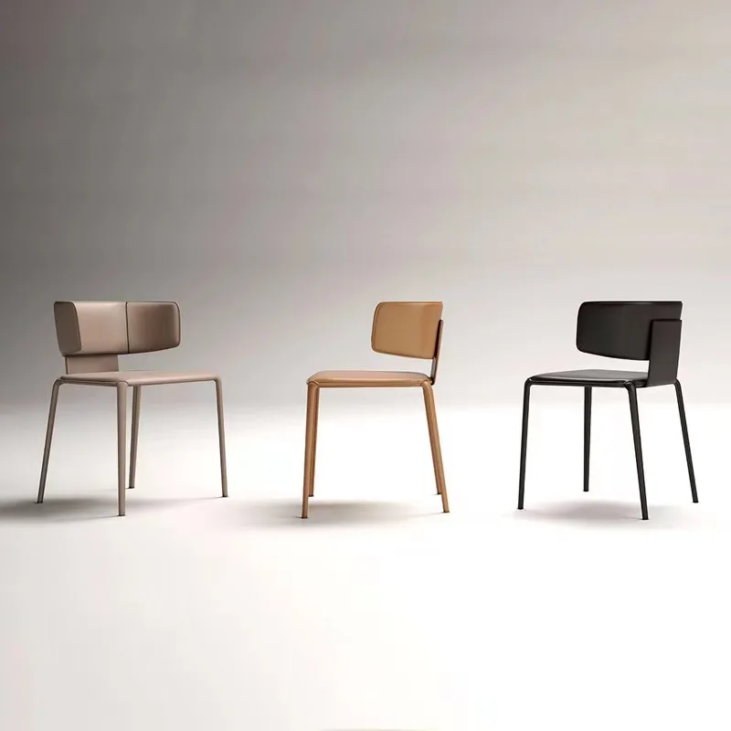 נורדי מעצב כסאות פינת אוכל גינה יוקרה האיפור הלבן מסמר יחיד בחדר כיסא איטלקי Sillas De Comedor ריהוט יפני