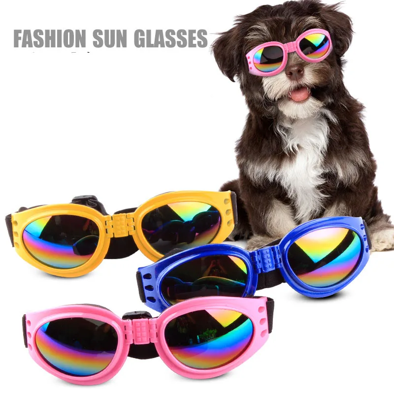6 צבעים אופנה לחיות מחמד כלבים עמיד למים, משקפי שמש משקפיים קטן, בינוני, כלבים גדולים הגנת UV משקפי אביזרים לחיות מחמד