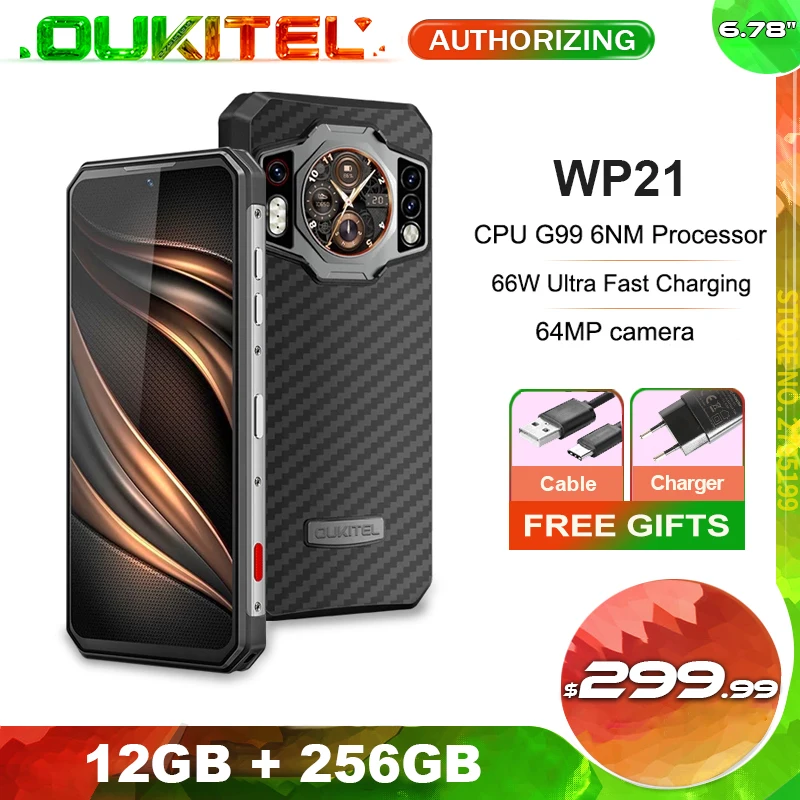 Oukitel WP21 מחוספס טלפון 6.78